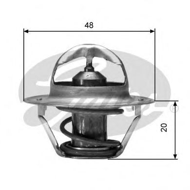 TH00391G2 GATES Cooling System Thermostat, coolant