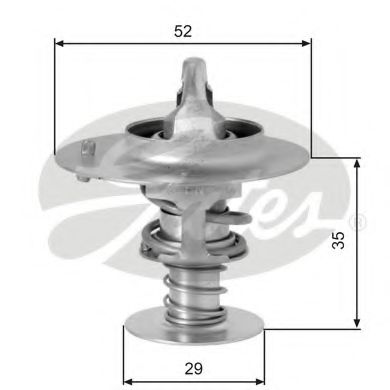 TH03382G1 GATES Cooling System Thermostat, coolant