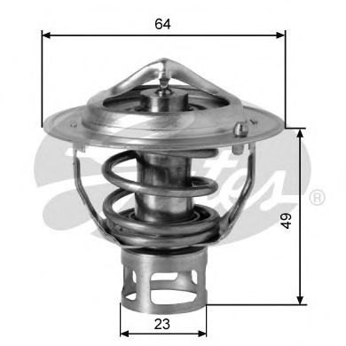 TH04077G1 GATES Cooling System Thermostat, coolant