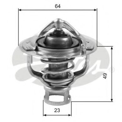 TH04082 GATES Cooling System Thermostat, coolant