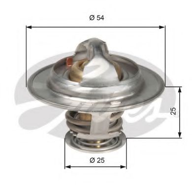 TH13076G1 GATES Cooling System Thermostat, coolant