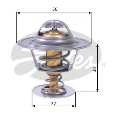 TH13182G1 GATES Cooling System Thermostat, coolant
