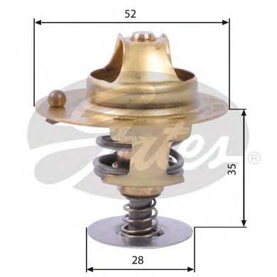 TH14178G2 GATES Cooling System Thermostat, coolant