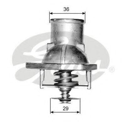 TH15182G1 GATES Cooling System Thermostat, coolant