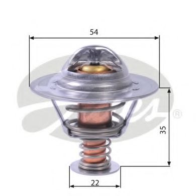 TH22689G1 GATES Cooling System Thermostat, coolant