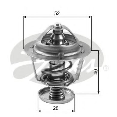 TH24782G1 GATES Cooling System Thermostat, coolant