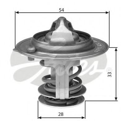 TH29882G1 GATES Cooling System Thermostat, coolant