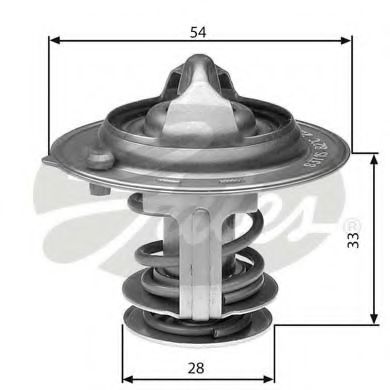 TH29888G1 GATES Cooling System Thermostat, coolant