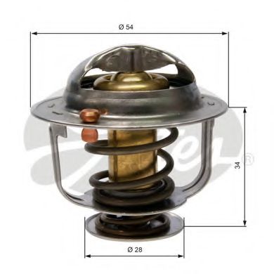 TH31788G1 GATES Cooling System Thermostat, coolant