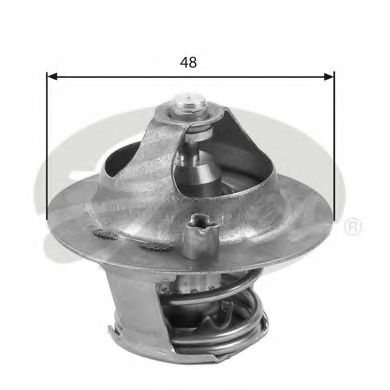 TH39374G1 GATES Cooling System Thermostat, coolant