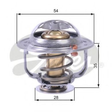 TH43880G1 GATES Cooling System Thermostat, coolant