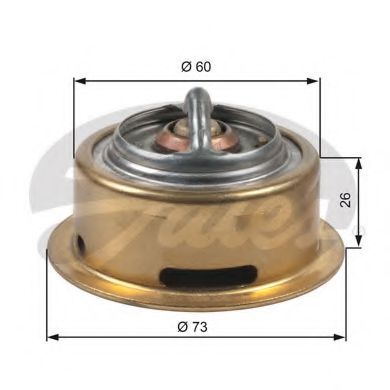 TH47370G1 GATES Cooling System Thermostat, coolant