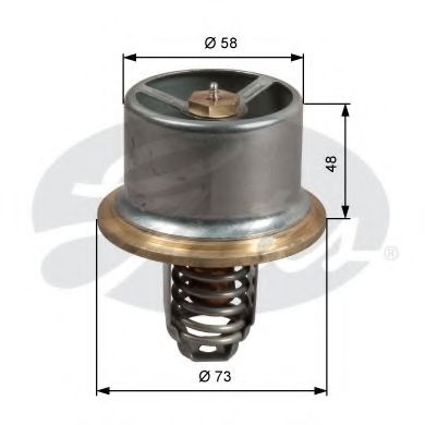 TH51180G1 GATES Cooling System Thermostat, coolant
