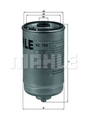 KC 102 KNECHT Fuel Supply System Fuel filter