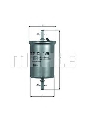 KL 165 KNECHT Fuel Supply System Fuel filter