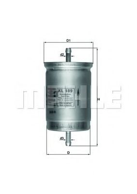 KL 189 KNECHT Fuel Supply System Fuel filter