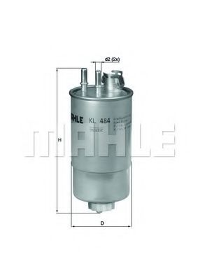 KL 484 KNECHT Fuel Supply System Fuel filter