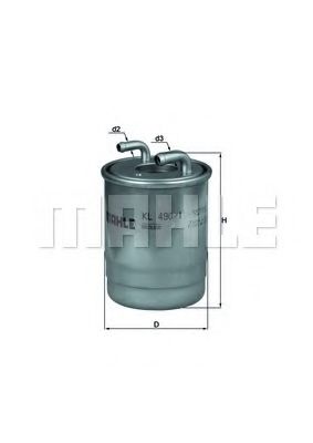 KL 490/1D KNECHT Fuel Supply System Fuel filter