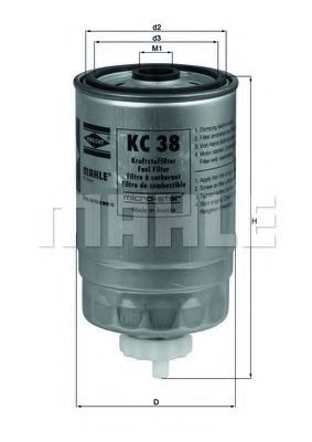 KC 38 KNECHT Fuel Supply System Fuel filter