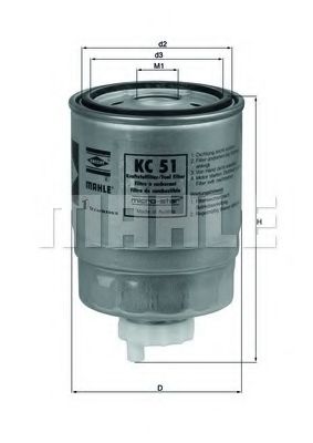 KC 51 KNECHT Fuel filter