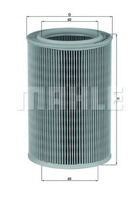 LX 587 KNECHT Air Supply Air Filter