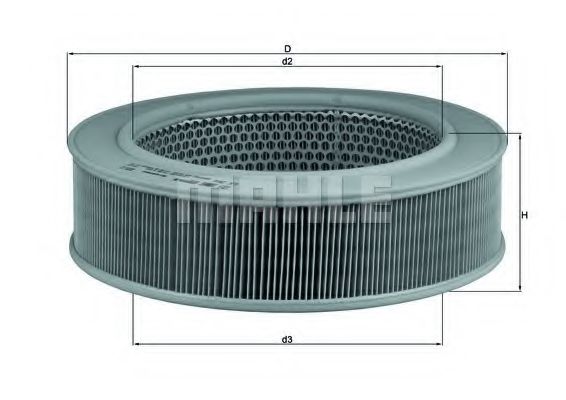 LX 264 KNECHT Air Supply Air Filter