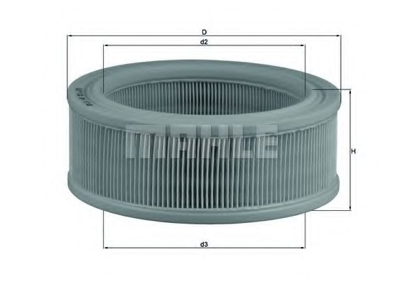 LX 140 KNECHT Air Supply Air Filter