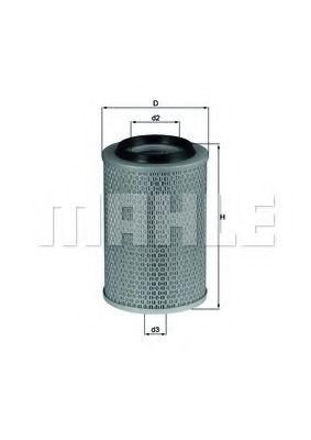LX 496 KNECHT Air Supply Air Filter