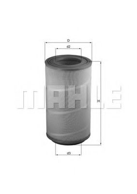 LX 1025 KNECHT Air Supply Air Filter