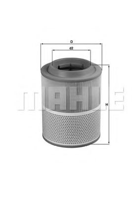 LX 1072 KNECHT Air Supply Air Filter