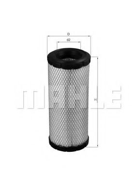 LX 1241 KNECHT Air Supply Air Filter
