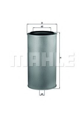 LX 1255 KNECHT Air Supply Air Filter