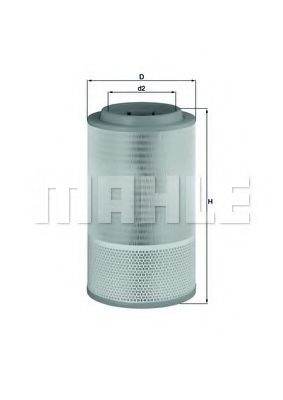 LX 1627 KNECHT Air Supply Air Filter