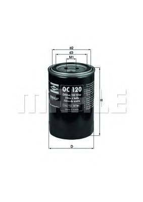 OC 120 KNECHT Lubrication Oil Filter