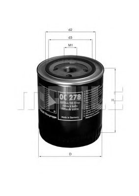OC 278 KNECHT Lubrication Oil Filter