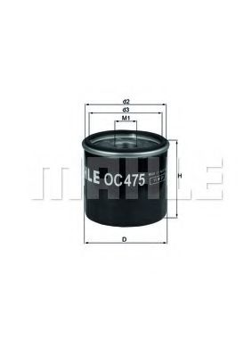 OC 475 KNECHT Lubrication Oil Filter
