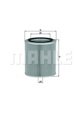 LX 2972 KNECHT Air Supply Air Filter