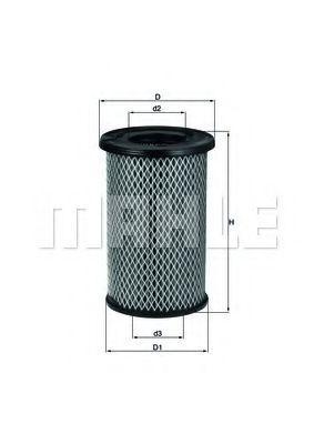 LX 2968 KNECHT Air Supply Air Filter