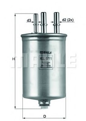 KL 506 KNECHT Fuel Supply System Fuel filter
