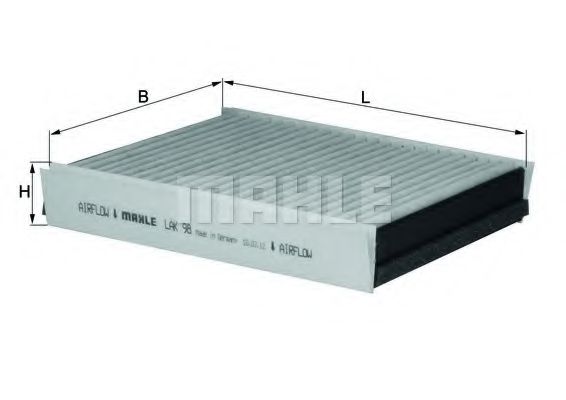LAK 98 KNECHT Heating / Ventilation Filter, interior air