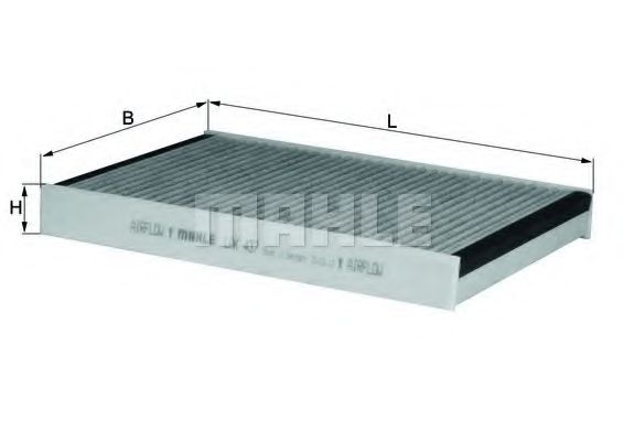 LAK 437 KNECHT Heating / Ventilation Filter, interior air