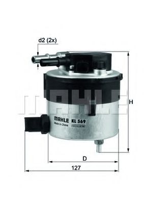 KL 569 KNECHT Fuel Supply System Fuel filter