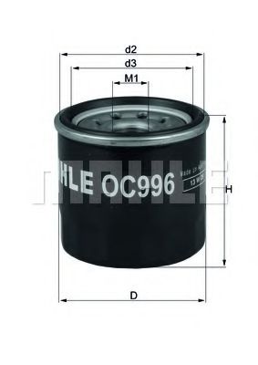 OC 996 KNECHT Lubrication Oil Filter