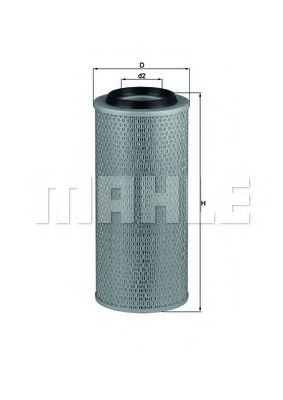 LX 2635 KNECHT Air Supply Air Filter