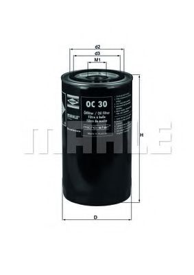 OC 30 KNECHT Lubrication Oil Filter