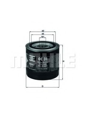 OC 31 KNECHT Lubrication Oil Filter