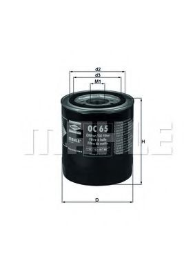 OC 65 KNECHT Lubrication Oil Filter