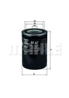 OC 67 KNECHT Lubrication Oil Filter