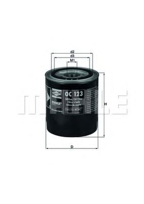 OC 123 KNECHT Lubrication Oil Filter