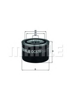 OC 570 KNECHT Lubrication Oil Filter